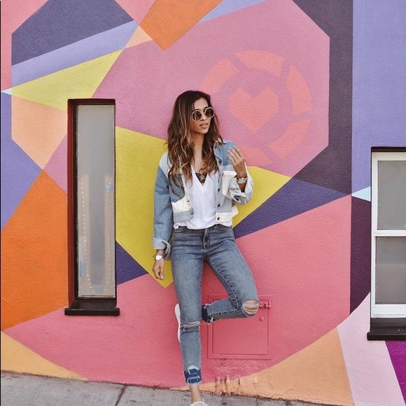 Patchwork boxy jean jacket - Picture 4 of 4